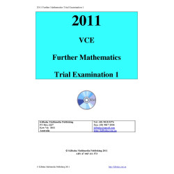 2011 VCE Further Mathematics Trial Exam 1